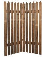 "Wooden picket fence screen 120x150 cm"