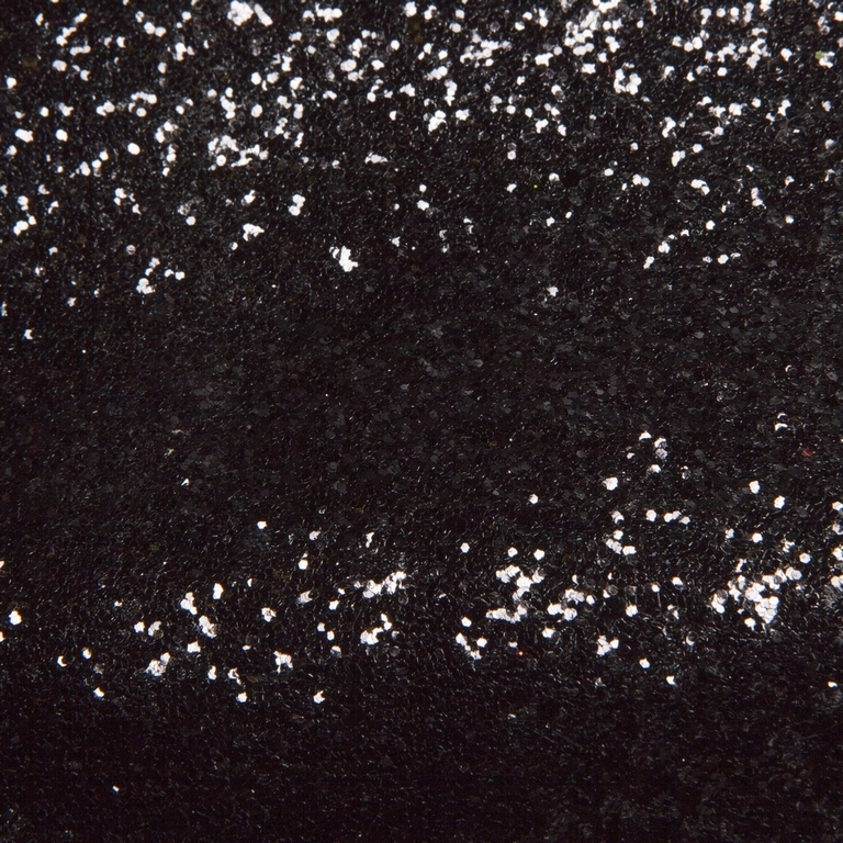 Glitter - loper Black shiny -15 mtr