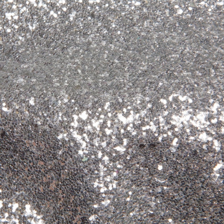 Glitter - loper -Silver shiny - 15 mtr