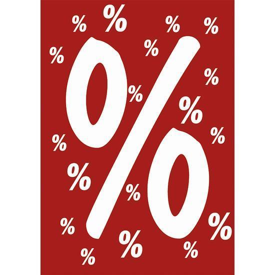 Framed poster "percent sign"