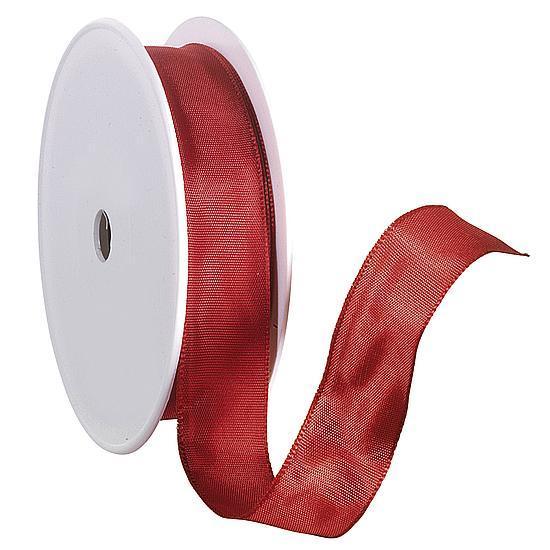 Fabric ribbon with wire edge