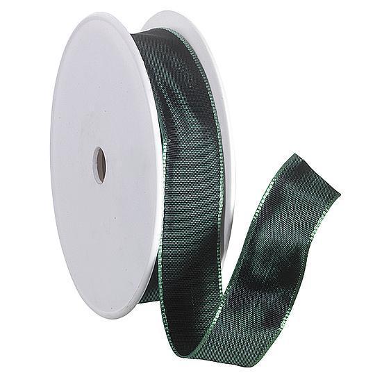 Fabric ribbon with wire edge