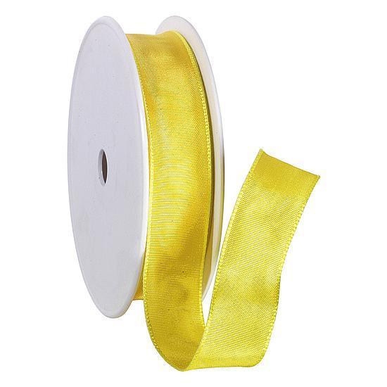 Fabric ribbon with wire edge