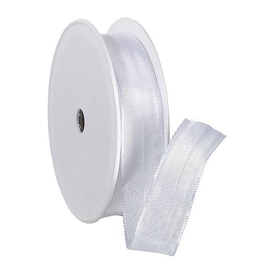 Fabric ribbon with wire edge