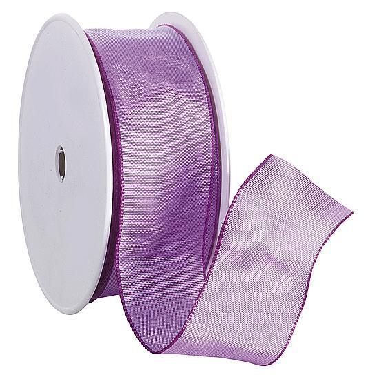 Fabric ribbon with wire edge