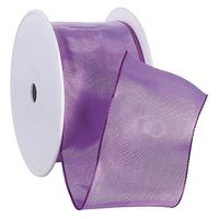Fabric ribbon with wire edge