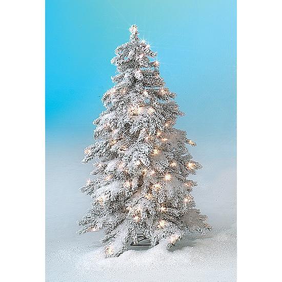 Winter fir with LED light decoration