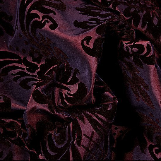 Taffeta with flock prints