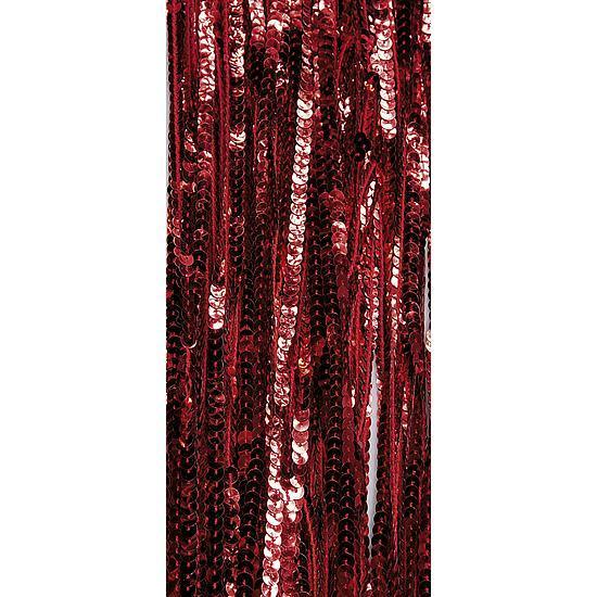 String curtain with sequins