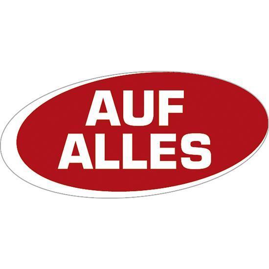 "Sticker ""Auf Alles"" (On everything)"