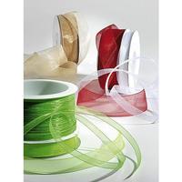 Chiffon ribbon with selvedge