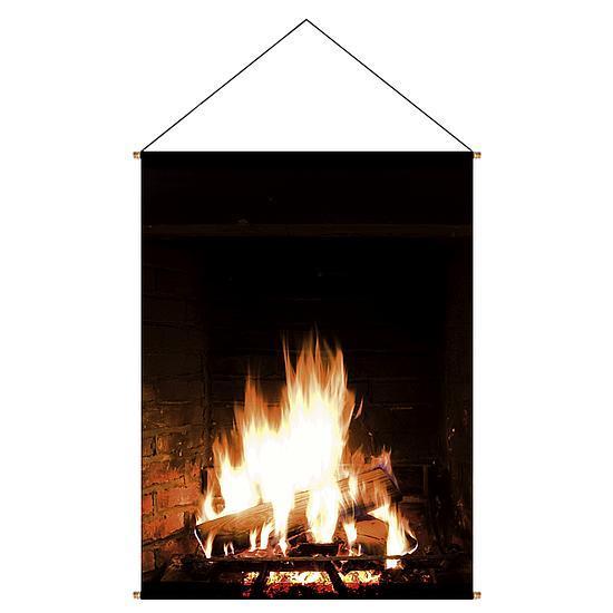 Banner "Fireplace" Etalage Decoratie