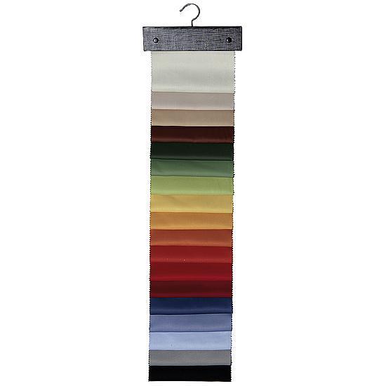 Half circle booth curtain