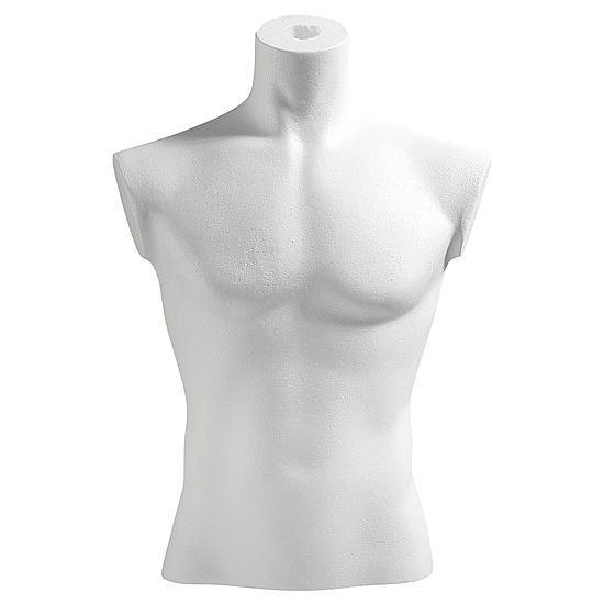 Male polystyrene torso
