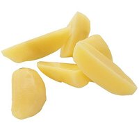 Potato wedges peeled
