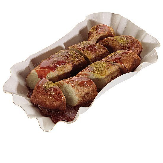 Curry sausage white cut