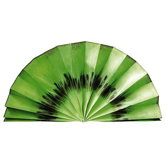 Paper fan fruit motif Kiwi