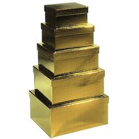Cardboard boxes set "Metallic"