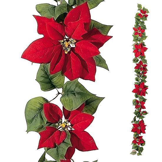 Poinsettia garland