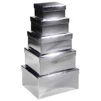 Cardboard boxes set "Metallic"