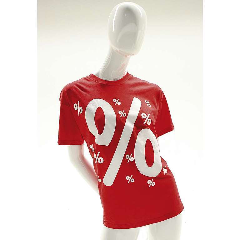 T-Shirt % teken maat: L