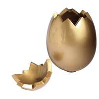 Ei gecrackt 70cm 2tlg.gold