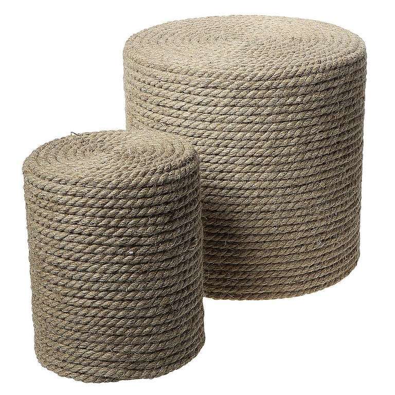 Seilaufbau 2er Set, Natur Farbe