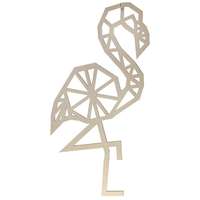 Holzdeko Flamingo 32x60cm natur