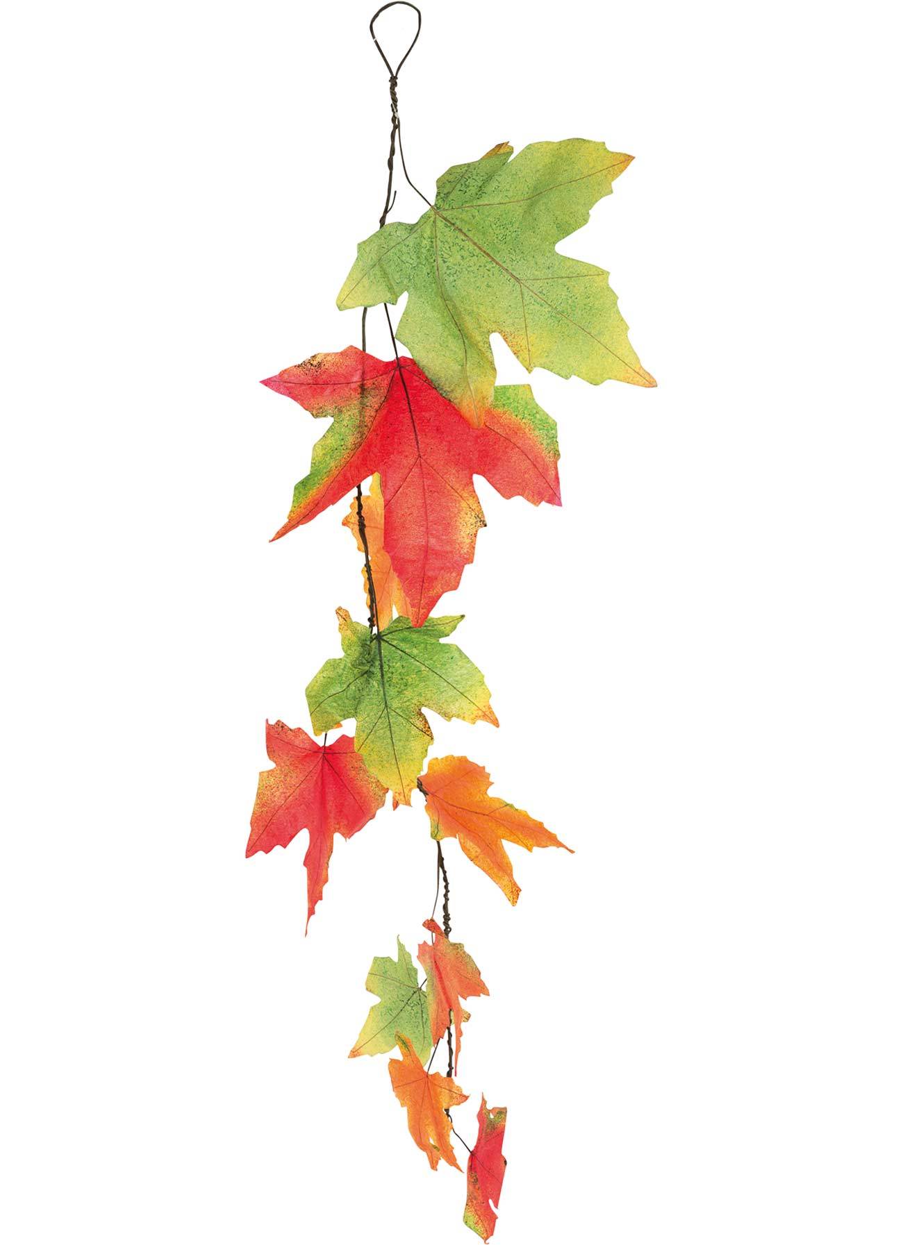 Ahornblattgirlande, aus Papier, bunt 0