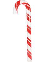 Zuckerstange, selbststehend, Boden: 30x3 weiß/rot 0