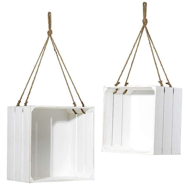 Kisten 35/40cm quadrat white