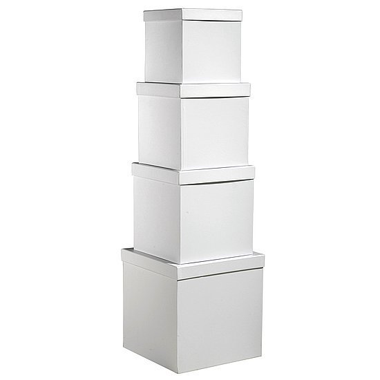 Kartonagensatz 4tlg White