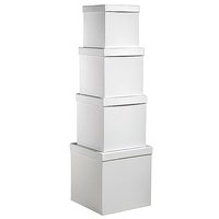 Kartonagensatz 4tlg White