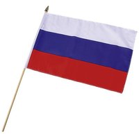 Flagge Russland 30x45cm mit Stab
