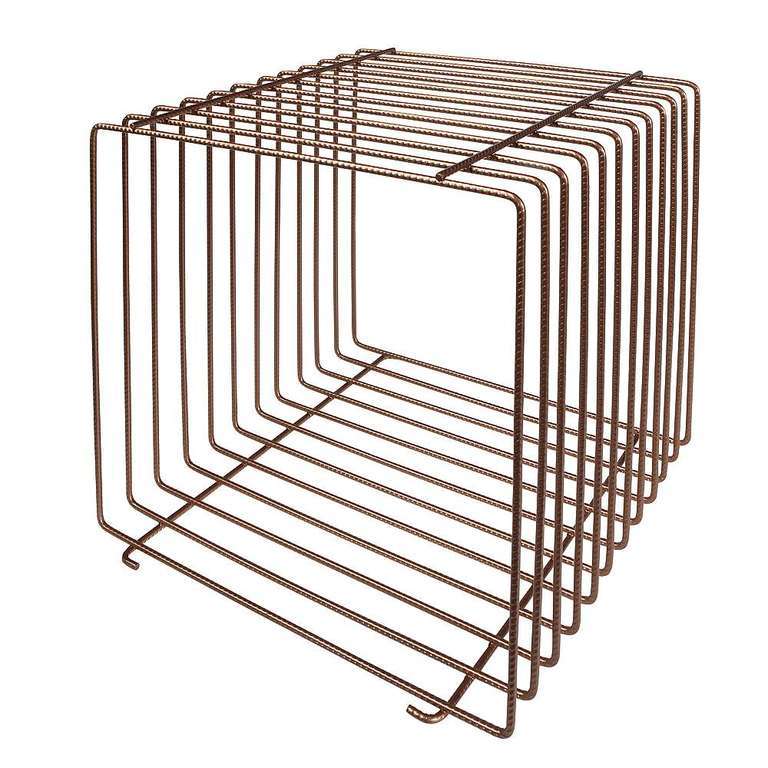 Cube Gitter 40x40x40cm rosegold