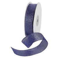 Metallic fabric ribbon