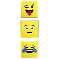 Emoij- Display- Set 3/set 45x45cm