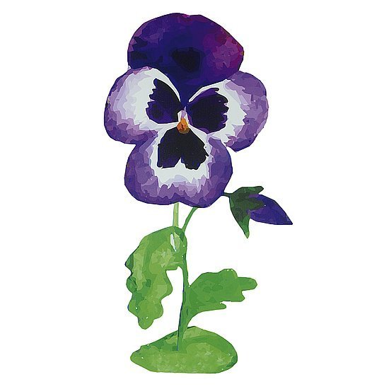Blumen-Display lila 40x75xx0,06cm