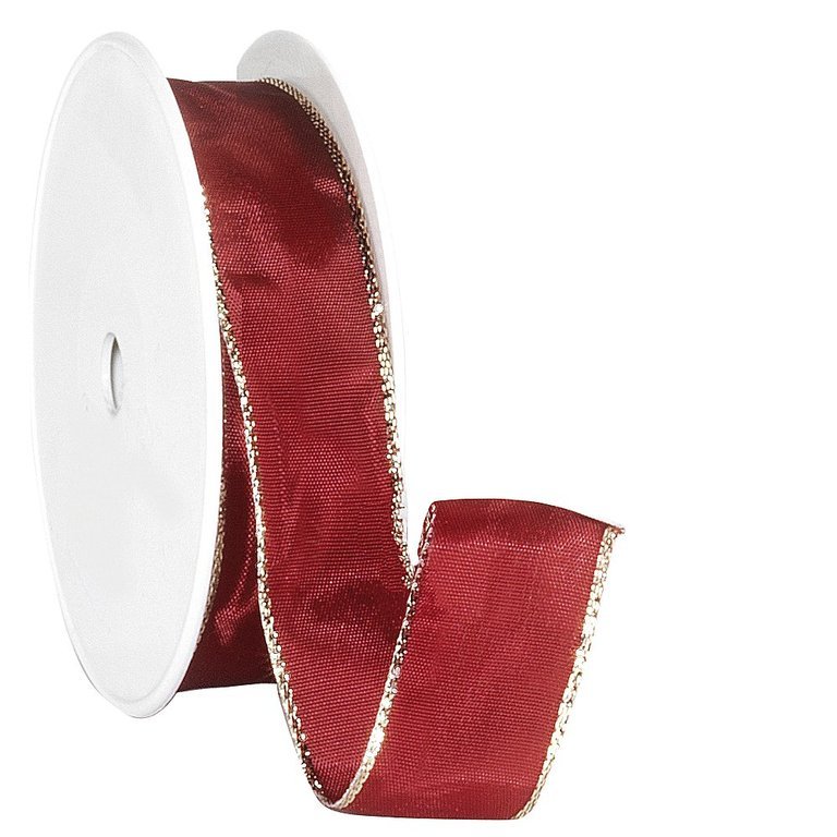 Fabric ribbon with gold trim Etalage Decoratie