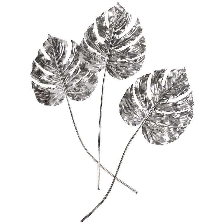 Monsterablatt 3 stuks silver