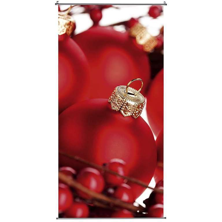 Banner Xmas balls red 100x200cm