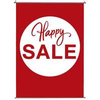 Banner 100x140cm "Happy sale"
