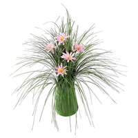 Grasbundel met bloemen