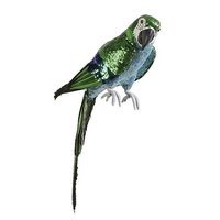 Papagei Pailetten 64x16x16 cm