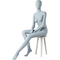 Dame-Mannequin.sitzend grau matt