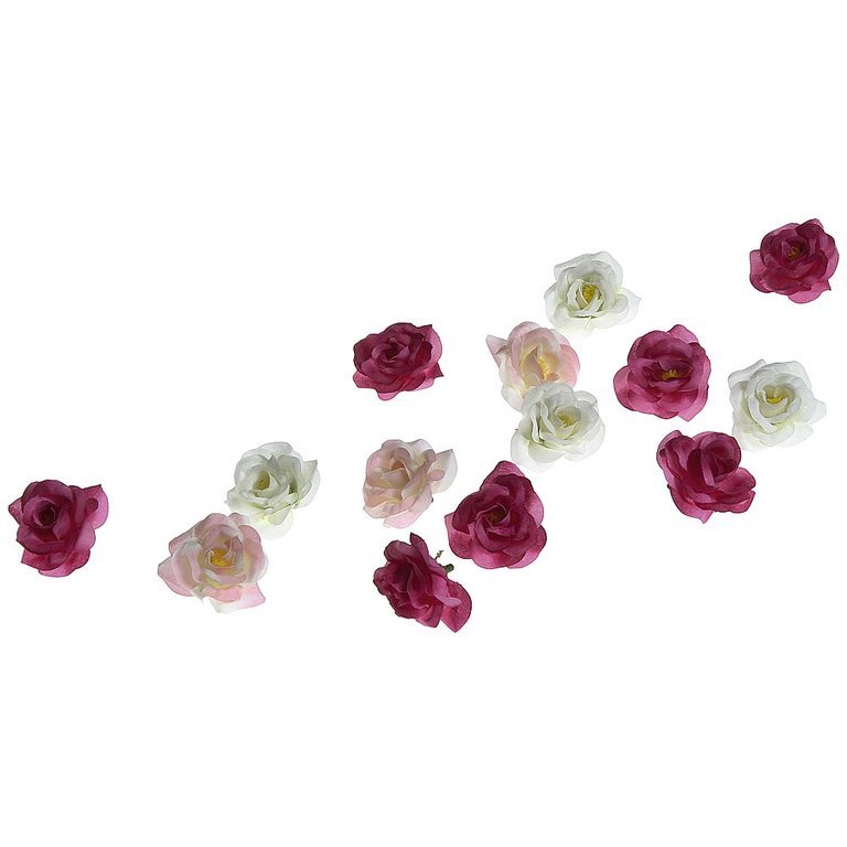 Scatter rose heads