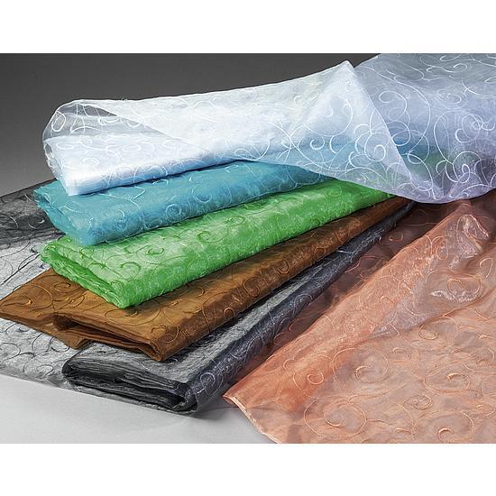 Organza Rankenstick.145cm/5m blau