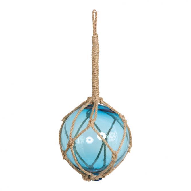 Glasball with rope