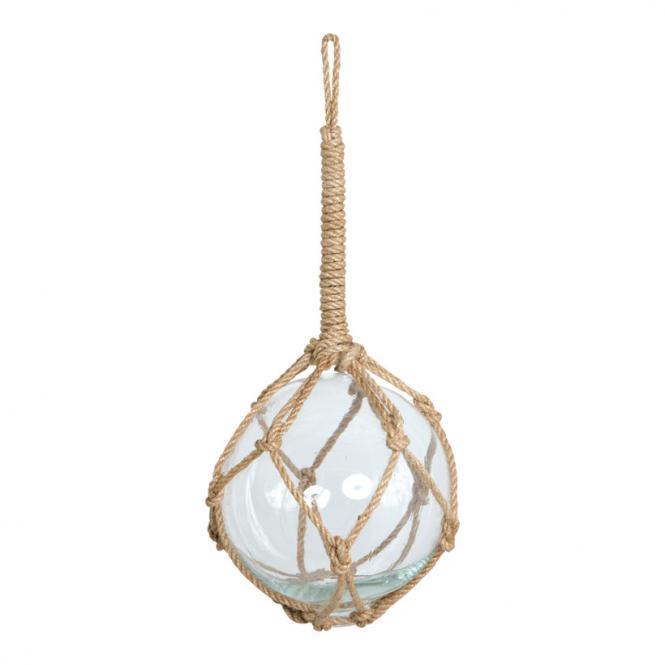 Glasball with rope 