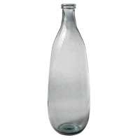 Glasvase schmal 75x25cm blau